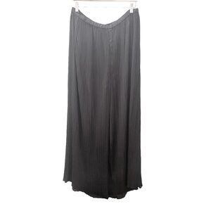 Theo miles Black Wide Leg‎ Pleated Pull Ok Pants